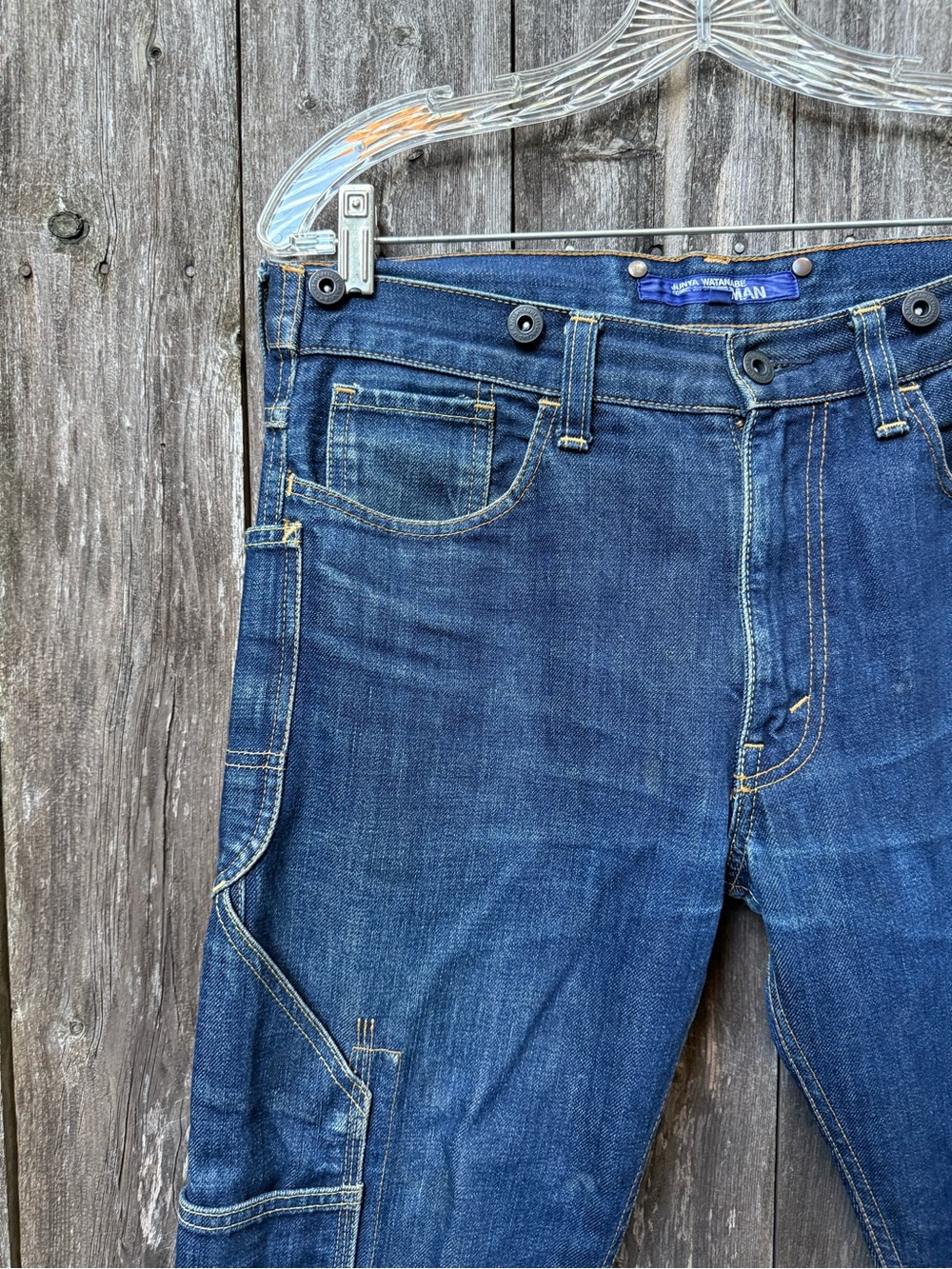 Junya Watanabe x Comme des Garçon MAN Dark Blue Denim Carpenter Jeans M AD2009 - Picture 10 of 16